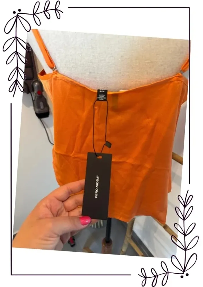 Débardeur fluide orange - photo numéro 5