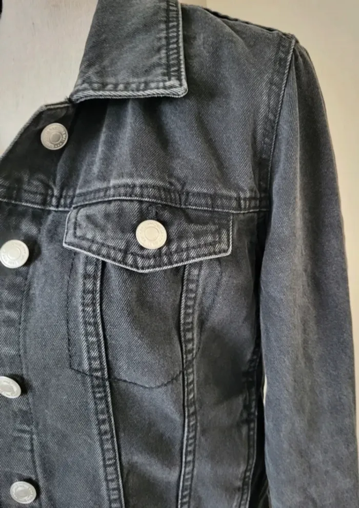 Veste en jean noire Gémo Taille M ou 38 - photo numéro 5