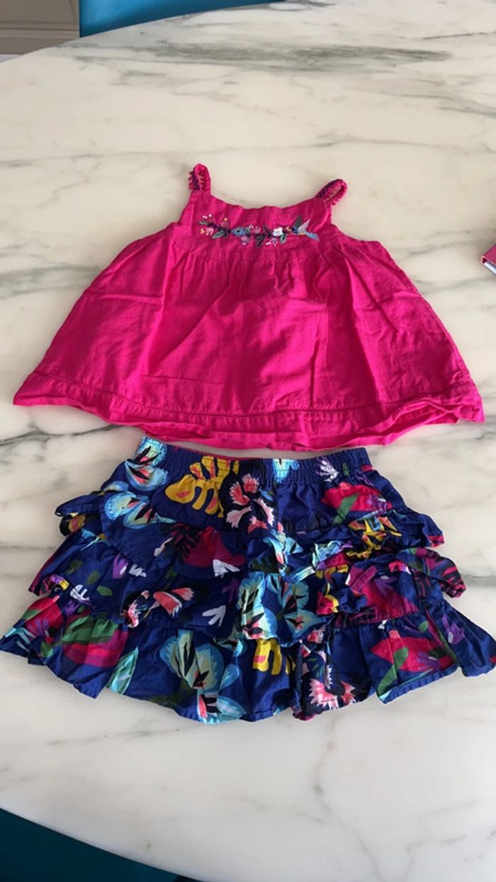 Ensemble catimini jupe et débardeur 4 ans