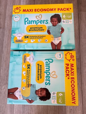 Mega pack de 140 couches pampers premium protection taille 6 neuf 