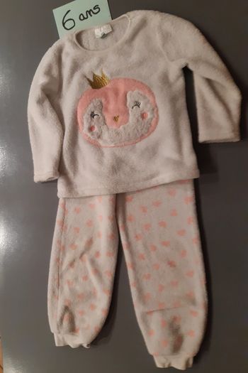 Pyjama 2 pièces fille polaire 6ans