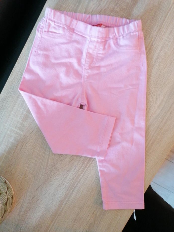 Jegging rose tissaia 24mois