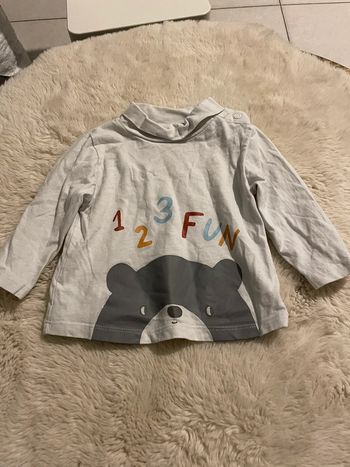 Tee shirt col roulé +1 offert 12 mois