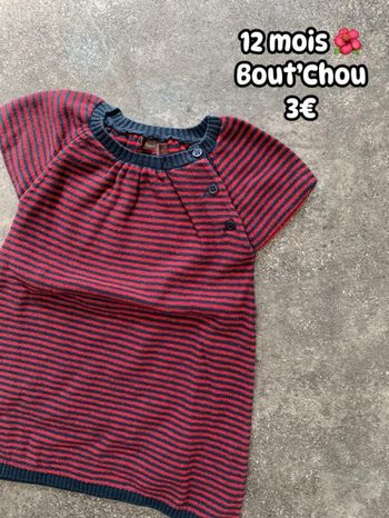 Robe pull 🌺 12 mois 🌺 Bout’Chou