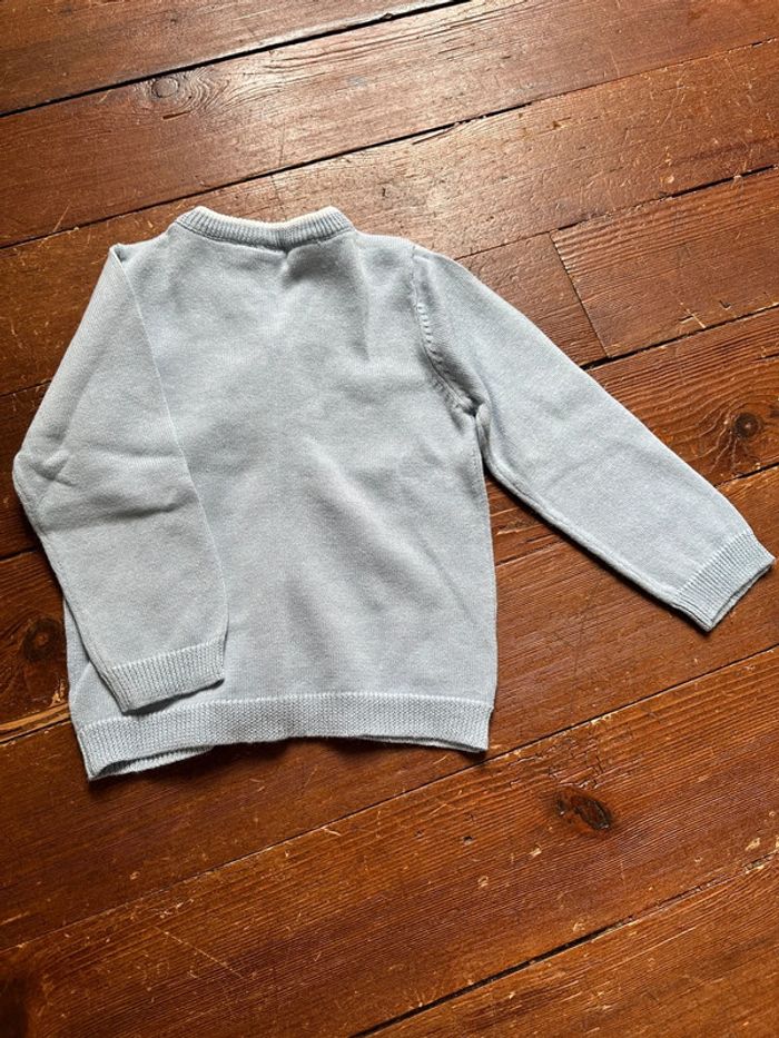 Gilet bleu ciel Bouchara 12 mois - photo numéro 4