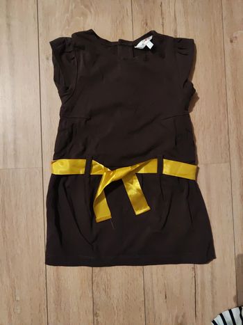 Robe 2ans ceinture jaune