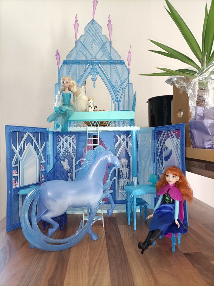 Château Palais des Glaces Reine des Neiges+ Elsa + Olaf + Anna + Nok le cheval
