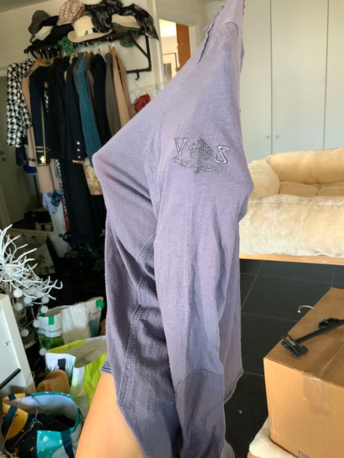 Haut manches longues lilas Zadig et Voltaire 10-12 ans état satisfaisant - photo numéro 3