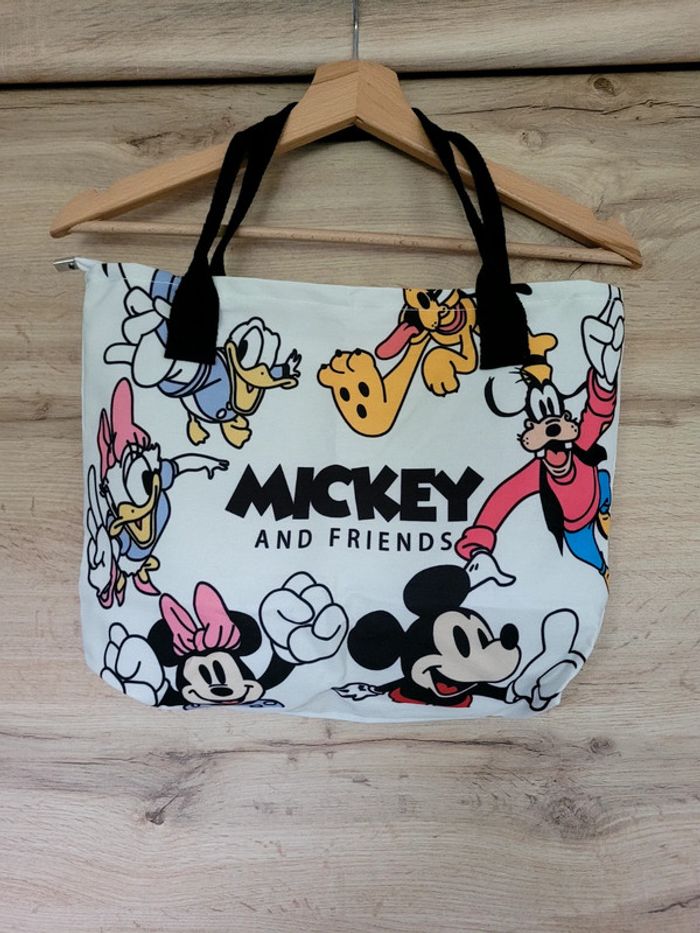 Sac en toile mickey dingo pluto disney