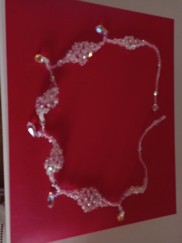 Parure de bijoux fantaisie perles fait main - photo numéro 2