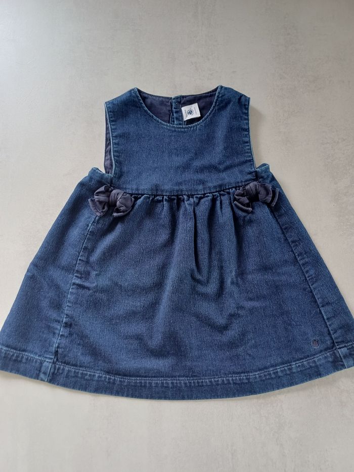 Robe sans manches jean Petit Bateau 24 mois 2 ans comme neuve