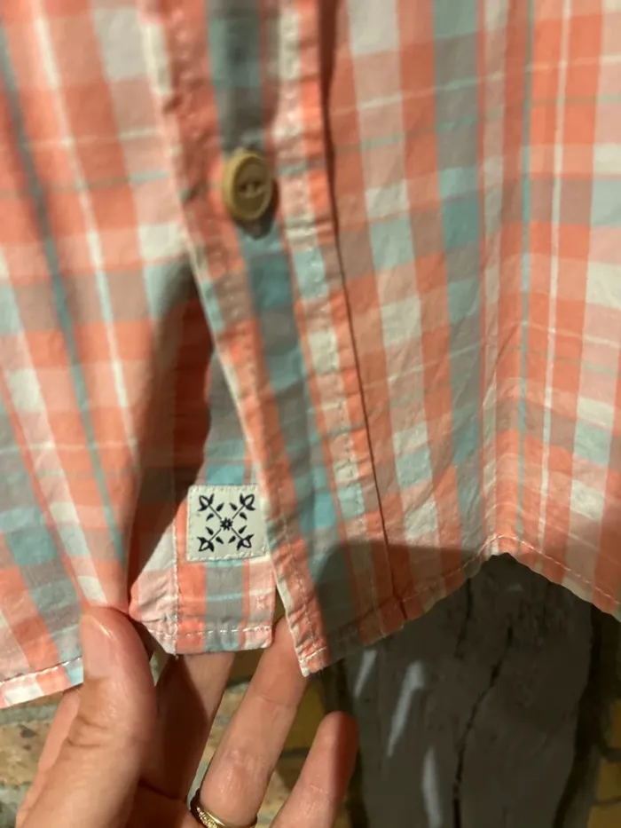 Chemise à carreaux manches courtes homme, oxbow, taille L - photo numéro 4