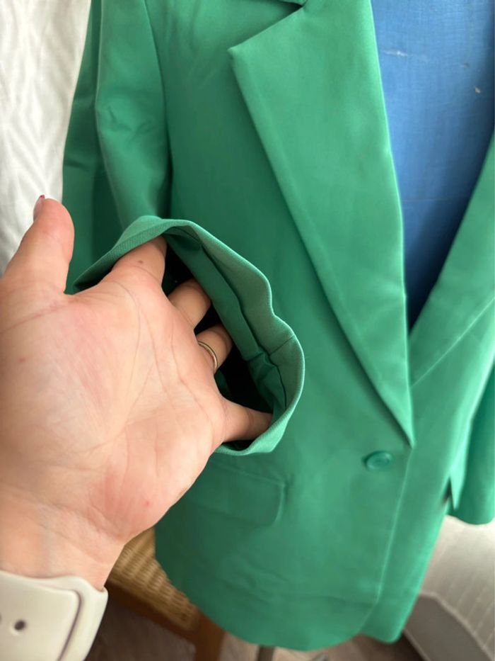 Veste blazer Only - vert - neuf avec étiquette - taille 38/M - photo numéro 2