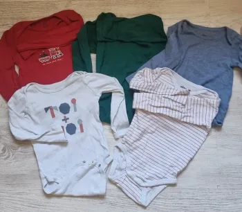 Lot de 5 bodies manches longues 24 mois