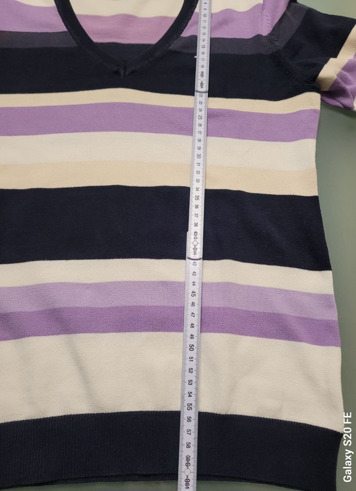 Pull Tommy Hilfiger à  rayures femme Taille M - photo numéro 5