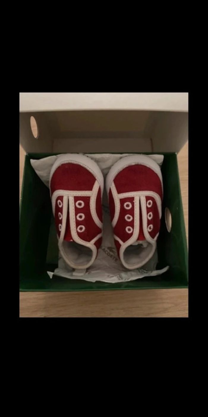 Chaussures Lacoste bébé mixte taille 17 - photo numéro 3
