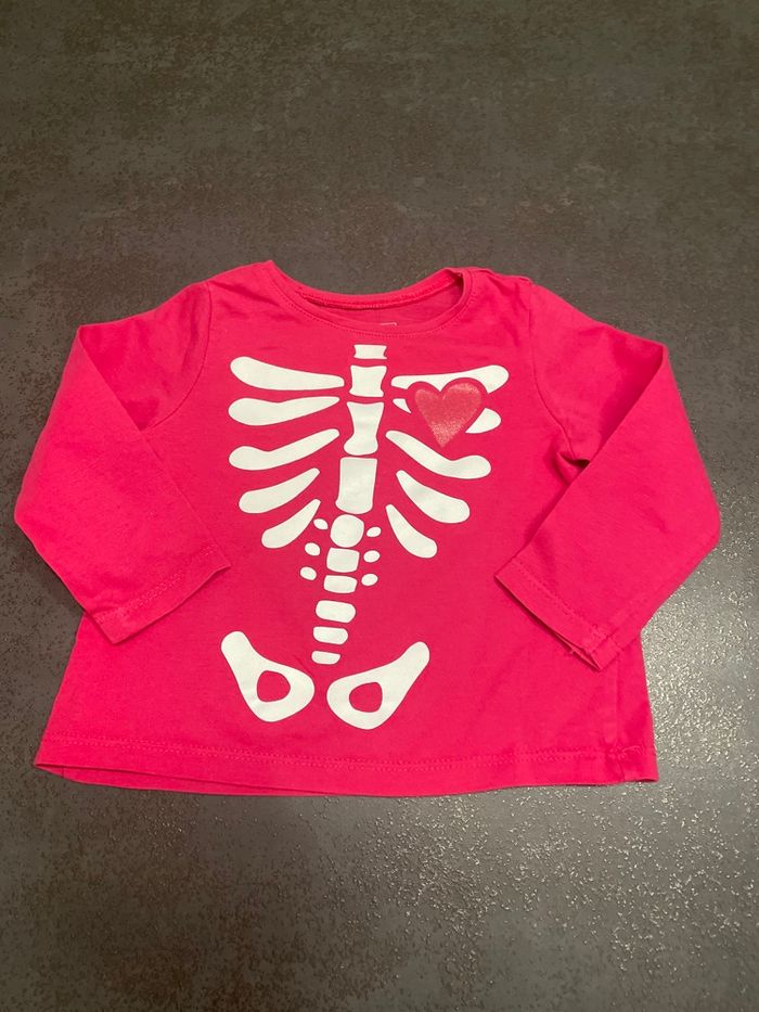 T shirt manche longue fille 12 mois in extenso