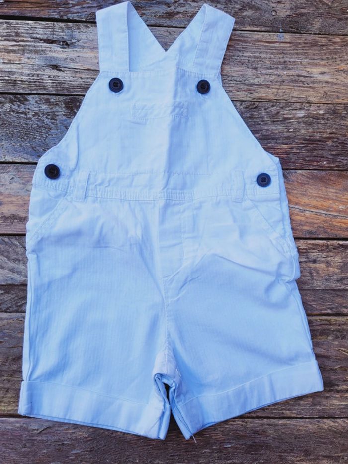 Superbe salopette short blanche Jacadi 12 mois (1an)
