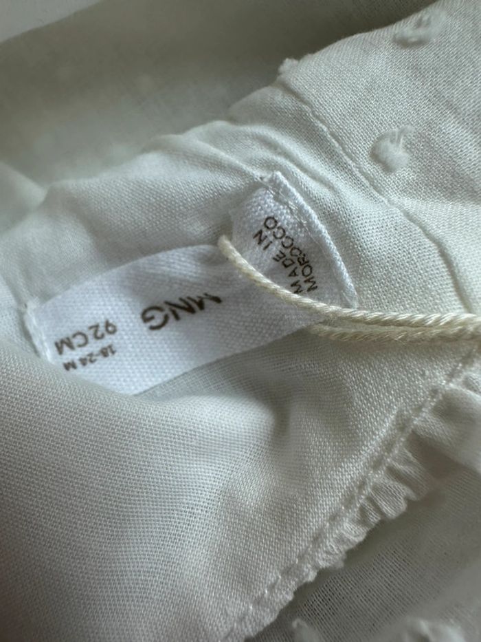 Robe plumetis et lin mango taille 18-24 mois - photo numéro 5