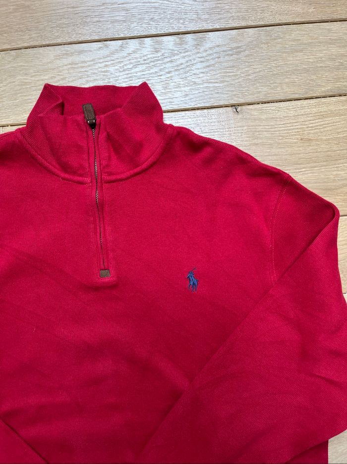 Ralph Lauren Half Zip Rouge Taille M - photo numéro 2
