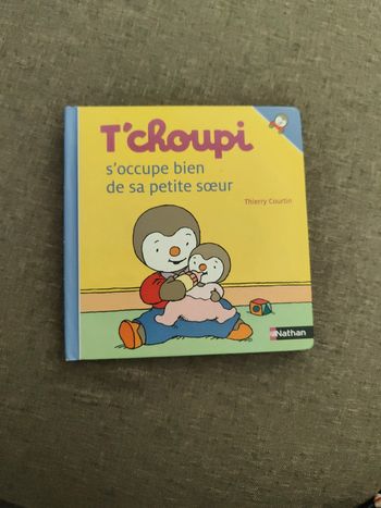 Livre T'choupi s'occupe bien de sa petite soeur