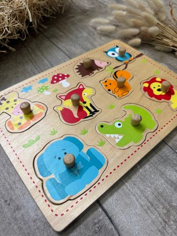 Puzzle animaux bois