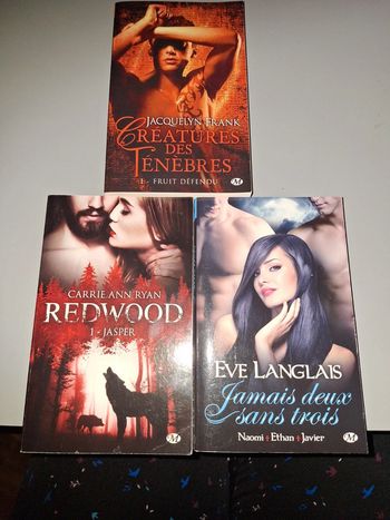 3 livres collection milady