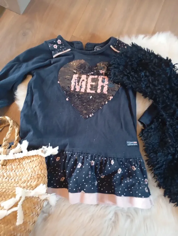 Gros Lot fille rentree 18/24 mois 💖 t-shirt terre de marin legging lupilu boléro idexe bottes Disney - photo numéro 8