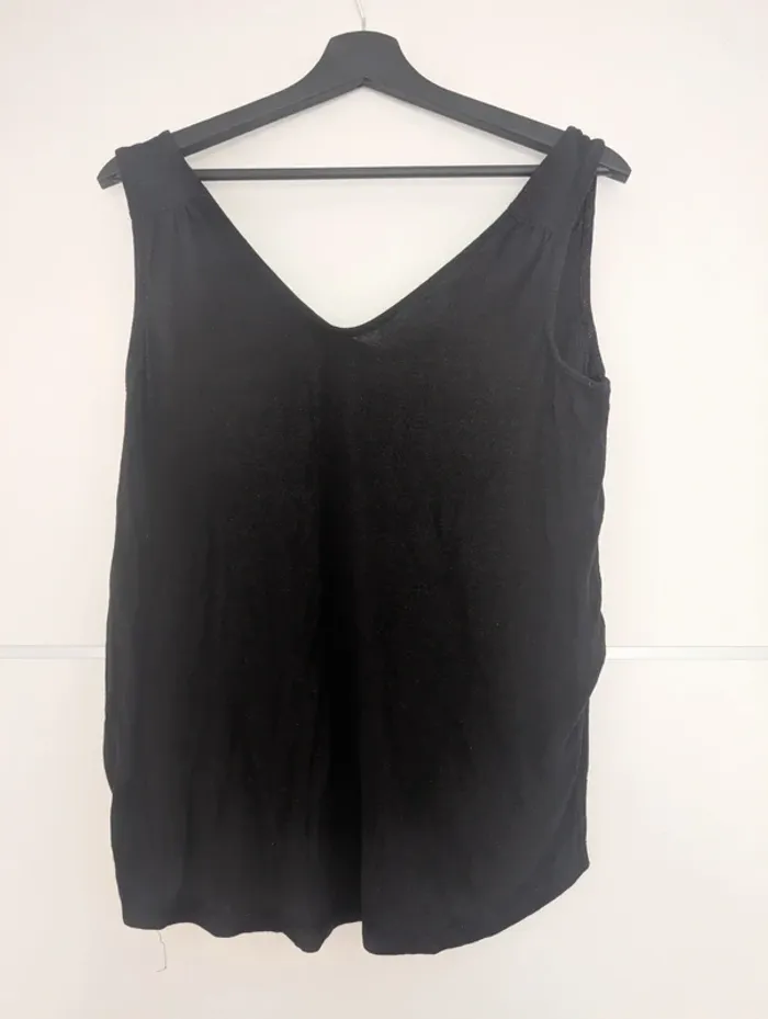 Débardeur noir paillettes taille 38/40 Kiabi