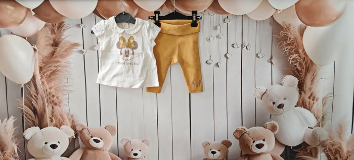 Ensemble Baby Disney C&A 👶 t-shirt col Claudine dentelle + legging – 62cm
Fille