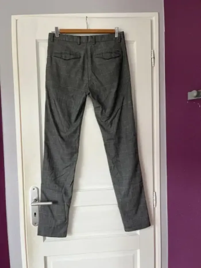 Pantalon homme à carreaux – Jules – Taille 40 – Coupe slim - photo numéro 3
