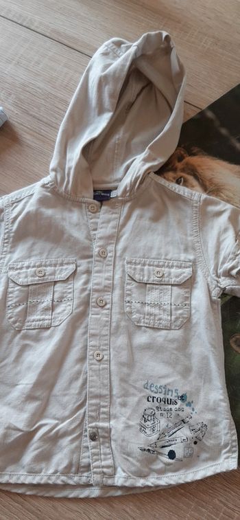 Chemise manches courtes 2 ans/86cm