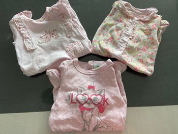 Lot de 3 pyjamas fille taille 1 mois