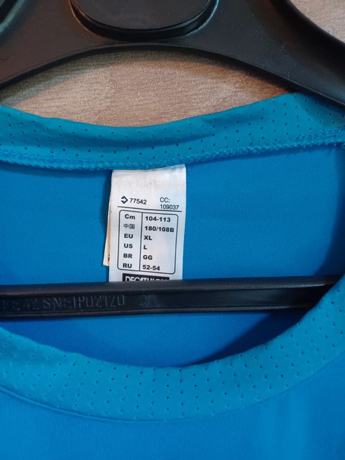 Tee shirt de sport bleu XL quechua - photo numéro 4