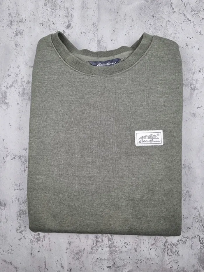 Sweat kaki Eddie Bauer – Taille XL Hommes (mesures en photos) - photo numéro 2
