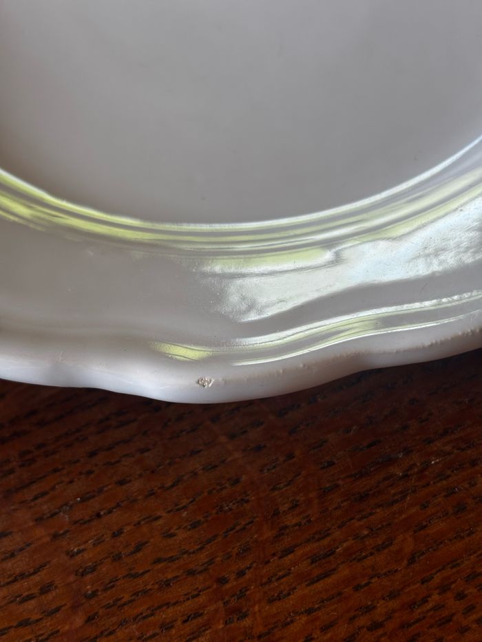 Lot de 10 assiettes À dessert blanches idéal pour fête ou décoration - photo numéro 7