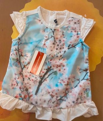 Robe original Marines 3 6 mois fleurs 🌺 de cerisier neuve