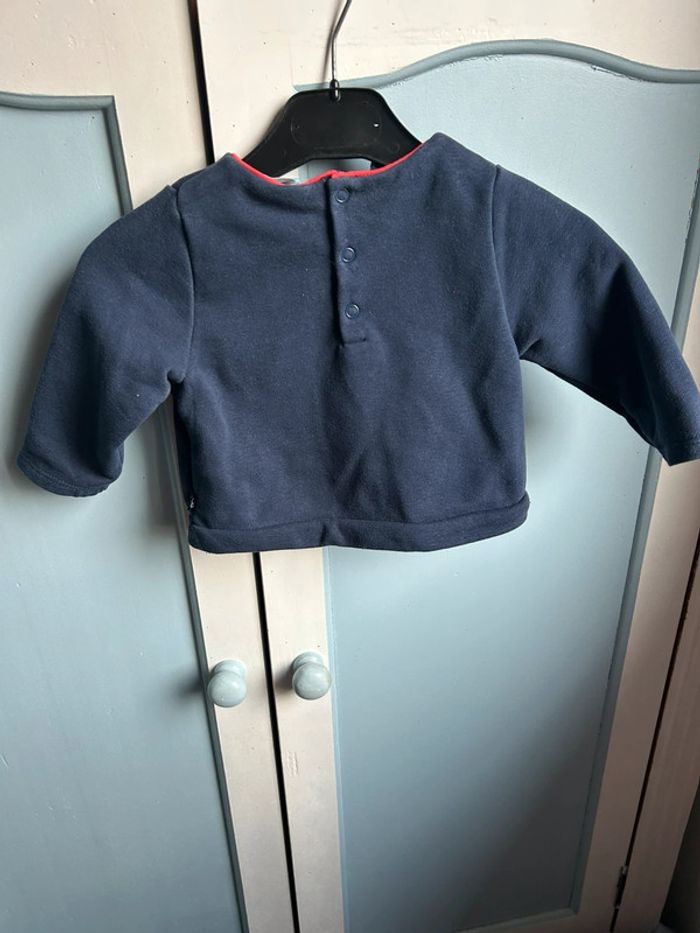 Sweat obaibi Marine avec poissons, 6 mois - photo numéro 4