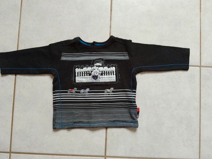 Lot 2 t-shirt garçon Berlingot 9 mois - photo numéro 3