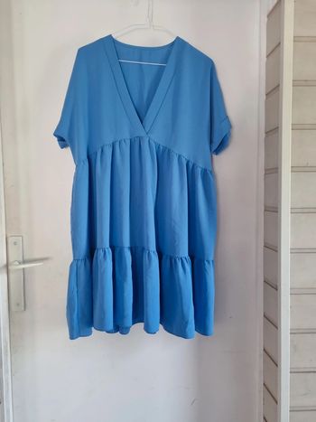 Robe fluide bleu shein M