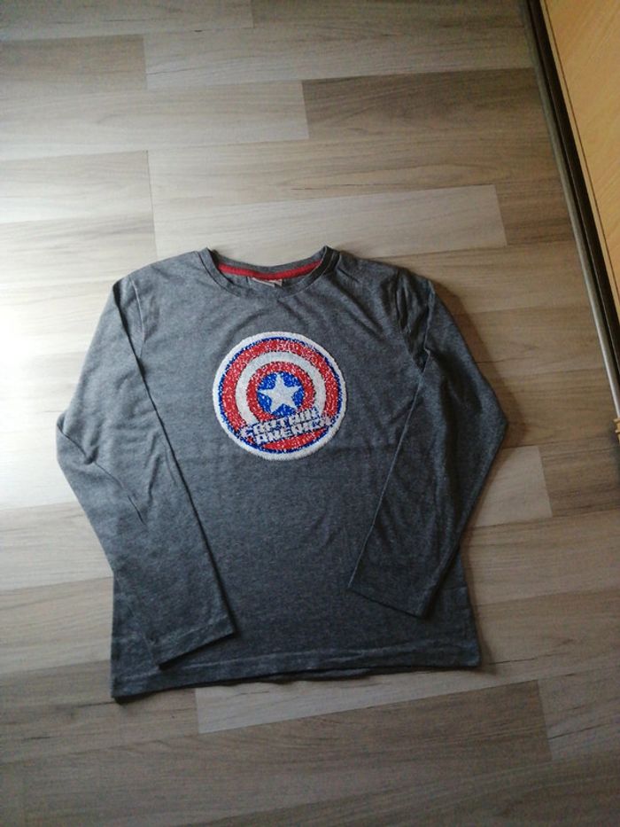Tee-shirt manches longues sequins - photo numéro 2