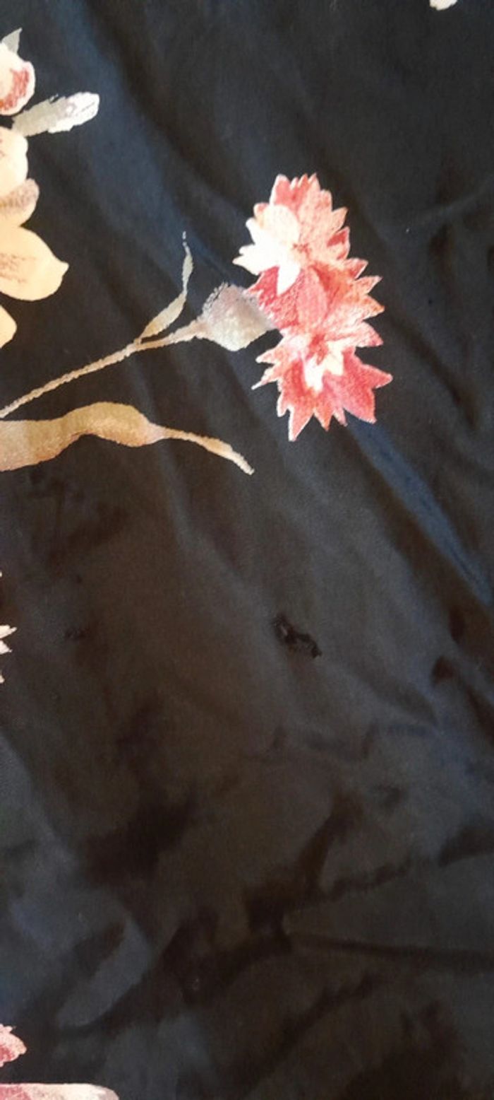 Jupe longue fleurie noir # made in 🇫🇷 - photo numéro 7