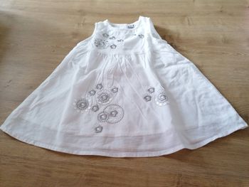 Robe blanche cérémonie fille 6 mois #espanolitinafille6mois