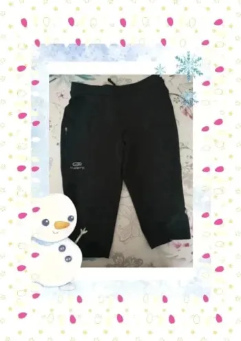 Cycliste noir 10 ans kalenji