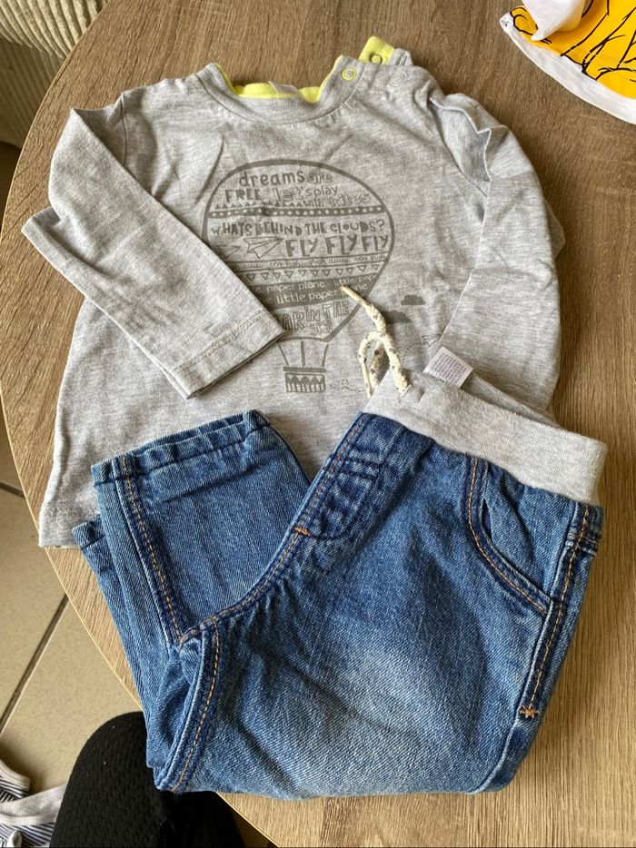 Ensemble pantalon + tee shirt manches longues
