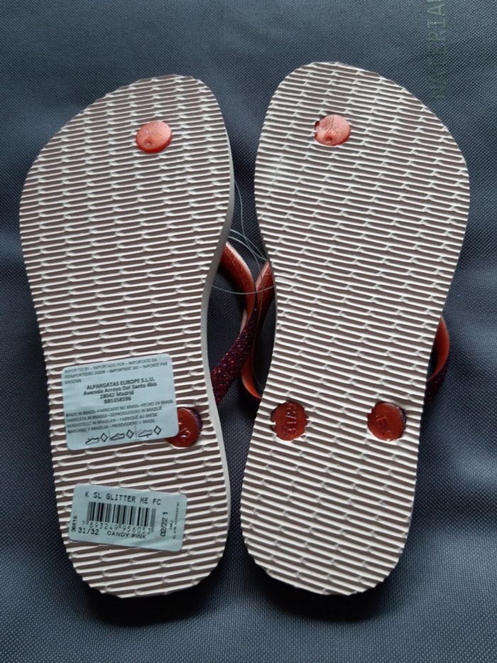 Havaianas glitter licorne taille 33-34 17€ au lieu de 26€ - photo numéro 5