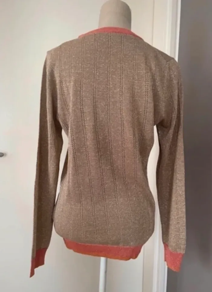 Hod pull doré, pailletée, femme, taille L/40 - photo numéro 3