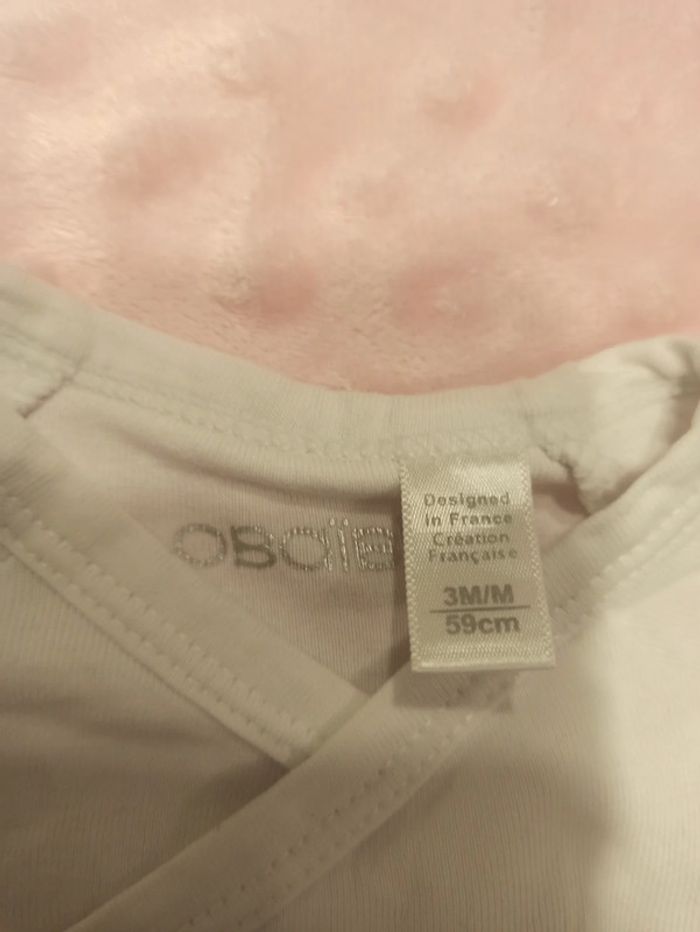 Lot 3 bodys manches courtes Obaïbi - photo numéro 3