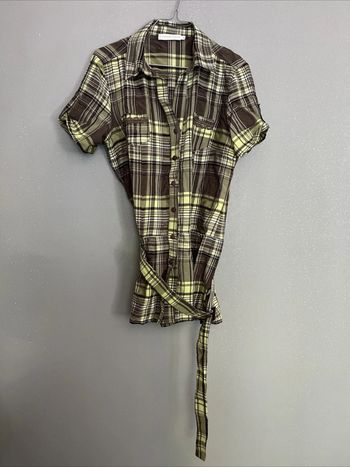 Chemise à carreaux avec ceinture Cache Cache T3 TL