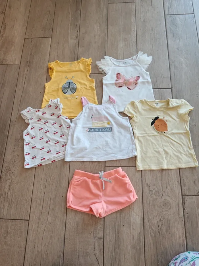 Lot de vêtements été 2/3 ans tachés
